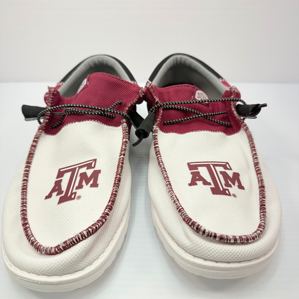 Hey Dude Texas A&M Aggies Loafers‎ Slip On Casual Shoes Comfort Size 12, fashion